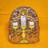 Beauty And The Beast Lumiere Sequin Series Mini Backpack