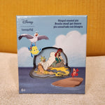 Little Mermaid Tritons Gift Hinged Ariel Rock 3" LE Enamel Pin