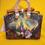 Loungefly Disney Beauty And The Beast Princess Belle Castle Satchel Handbag