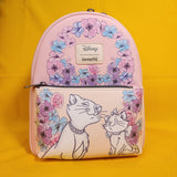 Loungefly Disney The Aristocats Duchess & Marie Pink Floral Mini Backpack