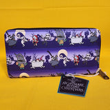 Loungefly The Nightmare Before Christmas Halloween Line AOP Zip Wallet