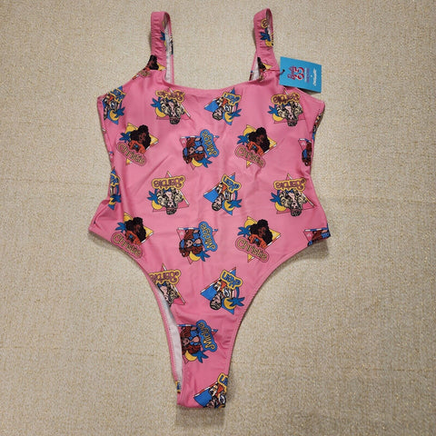 Barbie California Dream Pink One Piece Swim Suit Bathing Suit 2XL