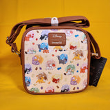 Loungefly Disney Cats Milk Cartons AOP Crossbody Bag Marie Simba Cheshire