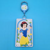 Loungefly Disney Princess Snow White Blue Bird Retractable Lanyard ID Holder