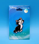 Disney Cats Figaro Sitting Pinnochio Cat Enamel Pin