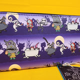 Loungefly The Nightmare Before Christmas Halloween Line AOP Zip Wallet