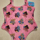 Barbie California Dream Pink One Piece Swim Suit Bathing Suit 2XL
