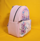 Loungefly Disney The Aristocats Duchess & Marie Pink Floral Mini Backpack