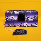 Loungefly The Nightmare Before Christmas Halloween Line AOP Zip Wallet