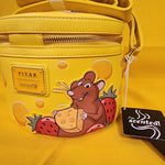 Loungefly Disney Pixar Ratatouille Remy Cheese Strawberry Scented Crossbody Bag