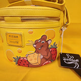 Loungefly Disney Pixar Ratatouille Remy Cheese Strawberry Scented Crossbody Bag