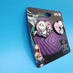 Nightmare Before Christmas Jack And Sally Pink Heart Bioworld Pin Set