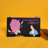 Loungefly Disney Alice in Wonderland Floral Wildflower Butterfly Flap Wallet