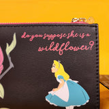 Loungefly Disney Alice in Wonderland Floral Wildflower Butterfly Flap Wallet
