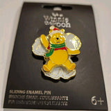 Winnie the Pooh Snow Angel Pooh Bear Moving Arms Enamel Pin