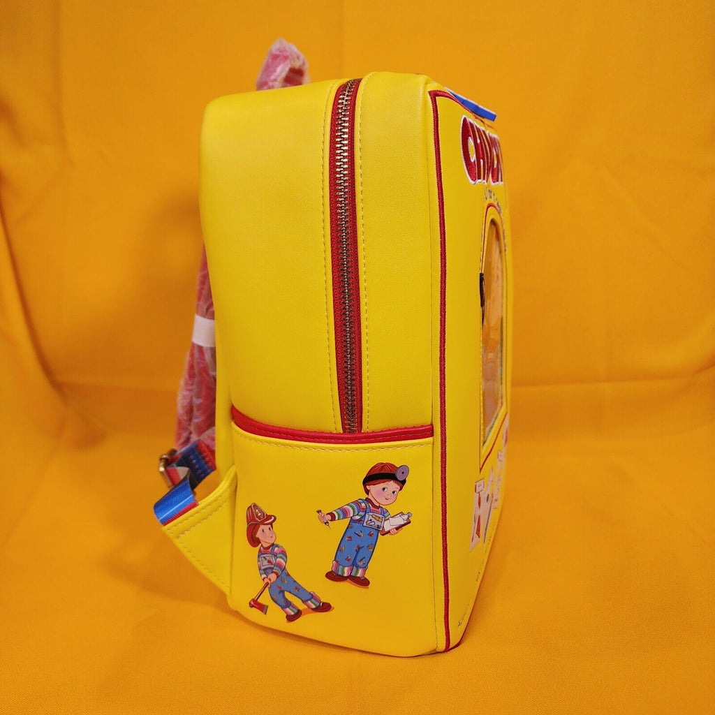child's play chucky cosplay mini backpack Childs Play Chucky Good Guys Toy Box Cosplay Mini Backpack – Get Lojos Mojo