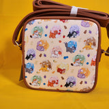 Loungefly Disney Cats Milk Cartons AOP Crossbody Bag Marie Simba Cheshire