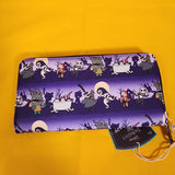 Loungefly The Nightmare Before Christmas Halloween Line AOP Zip Wallet