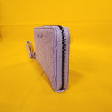 Betsey Johnson Purple Quilted Daisy Flower Spring Wallet Wristlet Zip Around