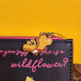 Loungefly Disney Alice in Wonderland Floral Wildflower Butterfly Flap Wallet