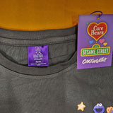 Cakeworthy Care Bears x Sesame Street Cookie Monster Long Sleeve TShirt M NEW
