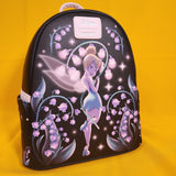 Loungefly Disney Peter Pan Tinker Bell Floral Lilly Glow Soft Tag Mini Backpack