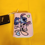 Loungefly Disney Lilo and Stitch Angel Corduroy Pastel Color Block Zip Wallet