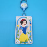Loungefly Disney Princess Snow White Blue Bird Retractable Lanyard ID Holder