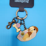 Lady And The Tramp Lady Sleeping Basket Keychain Charm