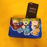 Loungefly Pixar Disney Monsters INC University Scare Games Blue Zip Wallet
