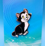 Disney Cats Figaro Sitting Pinnochio Cat Enamel Pin