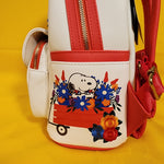 Loungefly Peanuts Snoopy Flowers Embroidered Envelope Letter Mini Backpack