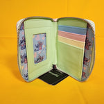 Loungefly Disney Lilo and Stitch Angel Corduroy Pastel Color Block Zip Wallet
