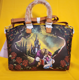 Loungefly Disney Beauty And The Beast Princess Belle Castle Satchel Handbag