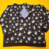 Lilo and Stitch Ghost Costume Glow In Dark Hoodie 2X Large