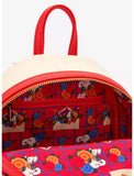Loungefly Peanuts Snoopy Flowers Embroidered Envelope Letter Mini Backpack