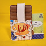 Loungefly Gilmore Girls Lukes Cafe Coffee Shop Allover Print Cardholder Wallet