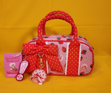 Whatever! Makes You Happy Strawberry Shortcake Mini Duffel Crossbody Bag