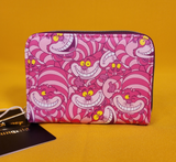 Loungefly Disney Alice In Wonderland Cheshire Cat Collage AOP Zip Wallet