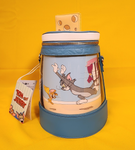 Tom and Jerry Chase Scene Spinning Bottle Cheese Crossbody Bag