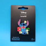 Loungefly Disney Lilo & Stitch Ducklings Ducks Stitch Floral Enamel Pin NEW