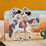 Western Mickey and Minnie Horse Ride Zip Around Wallet
