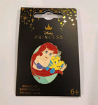 The Little Mermaid Ariel and Flounder Side Kick Enamel Pin