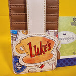Loungefly Gilmore Girls Lukes Cafe Coffee Shop Allover Print Cardholder Wallet