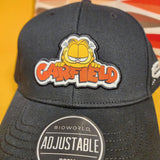 Garfield Snapback Black Baseball Cap I Hate Mondays Patch Embroidered Hat