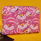 Loungefly Disney Alice In Wonderland Cheshire Cat Collage AOP Zip Wallet