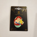 The Little Mermaid Ariel and Flounder Side Kick Enamel Pin