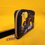 Alice In Wonderland Glow-In-The-Dark Zip Around Wallet