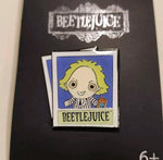 Beetlejuice Polaroid Portrait Enamel Pin