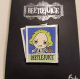 Beetlejuice Polaroid Portrait Enamel Pin